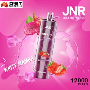 JNR Shisha Hookah – White Mamba 12,000 – AusVape Direct
